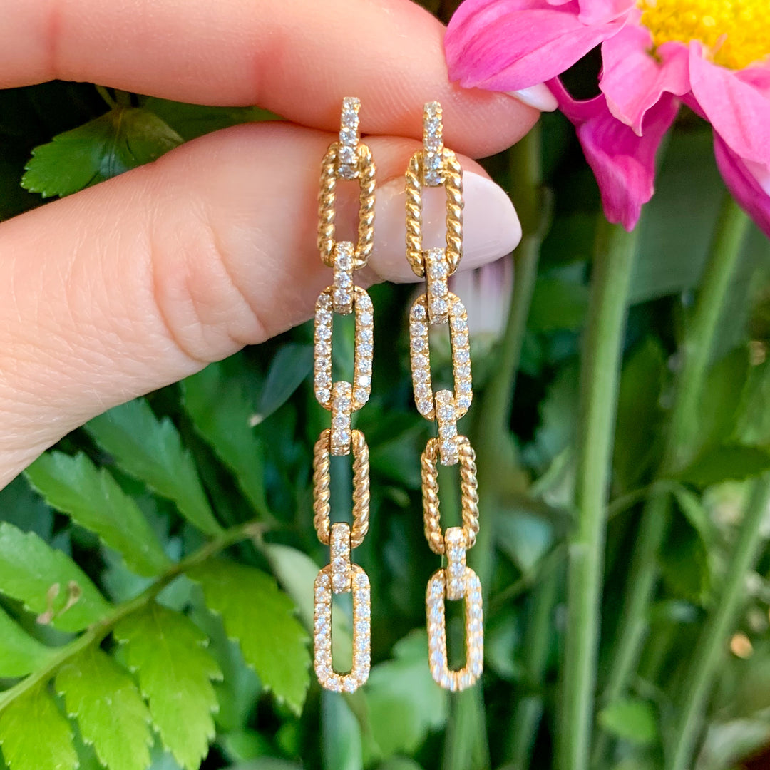 Link Diamond Earrings