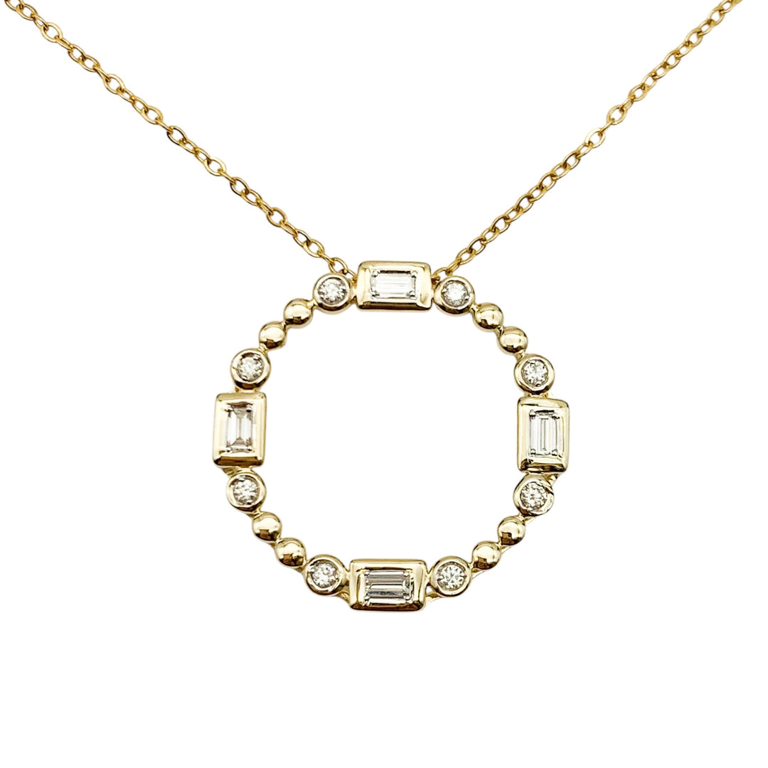 Bezel Circle Pendant