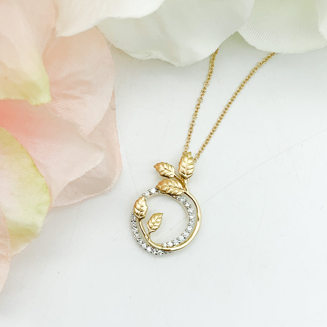 Leaf Diamond Pendant