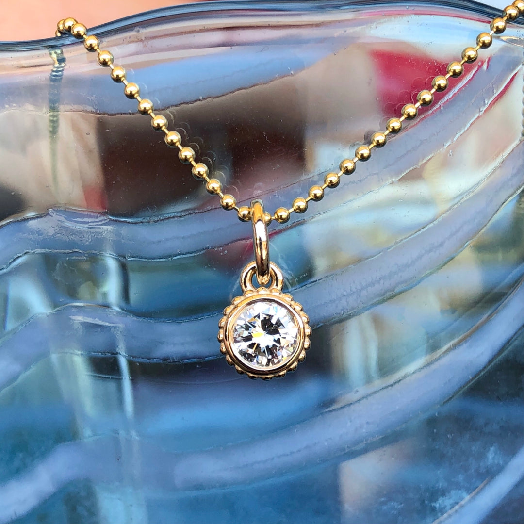 .40ct H SI1 Diamond Bezel Necklace