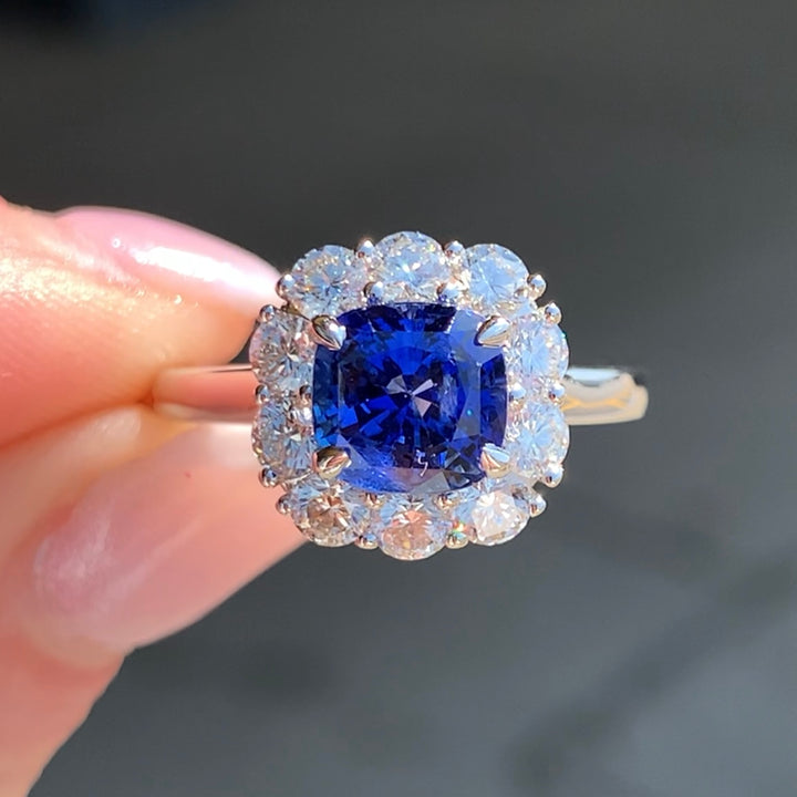 Sapphire Diamond Ring