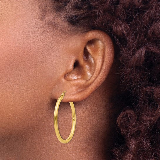 Tube Hoop Earrings