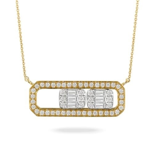 Sliding Diamond Necklace