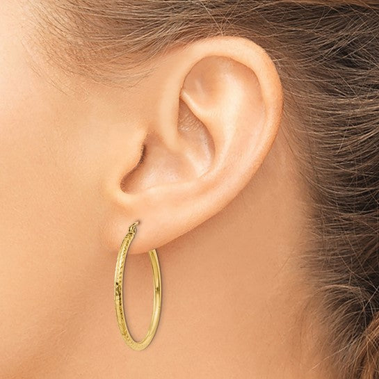 Tube Hoop Earrings