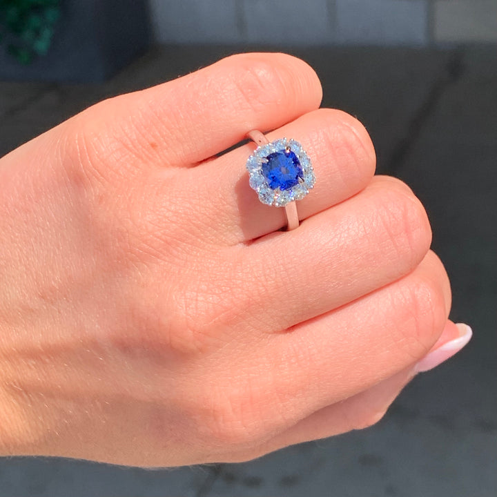 Sapphire Diamond Ring