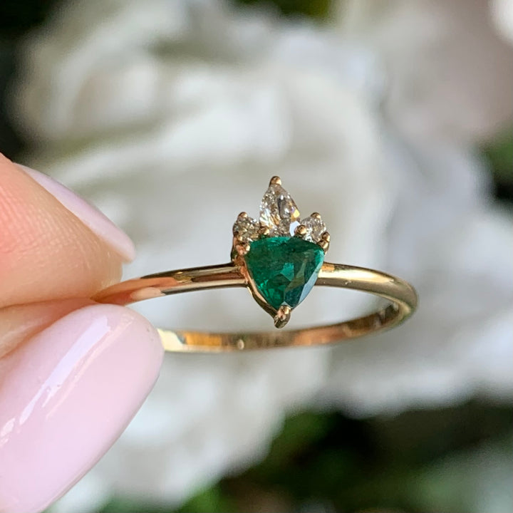 Emerald Diamond Ring