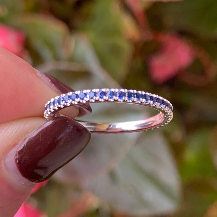 Sapphire Eternity Band