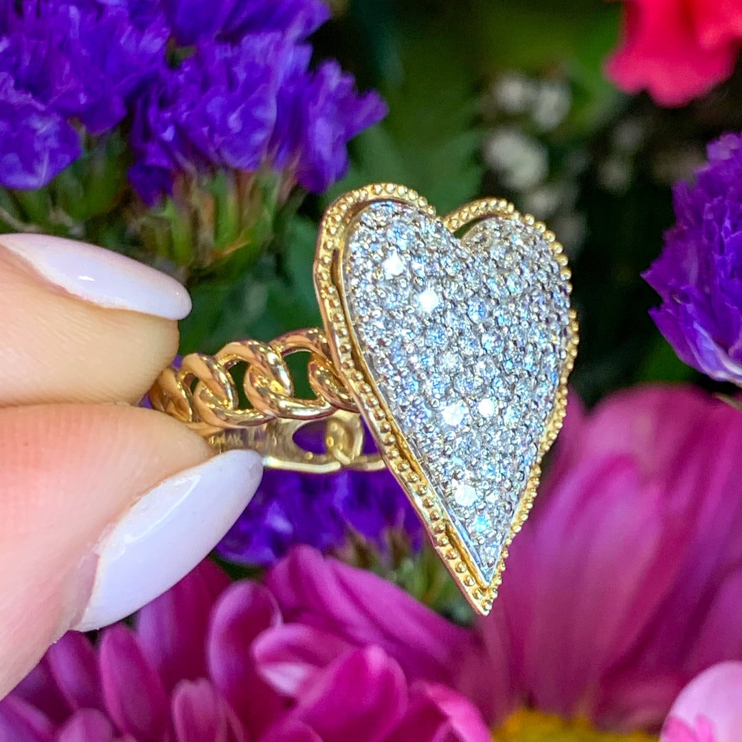 Diamond Heart Ring