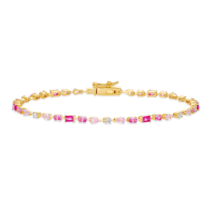 Pink Sapphire Bracelet