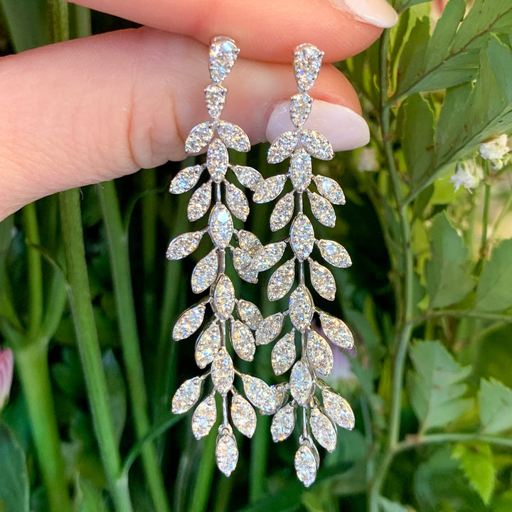 Leaf Diamond Earrings