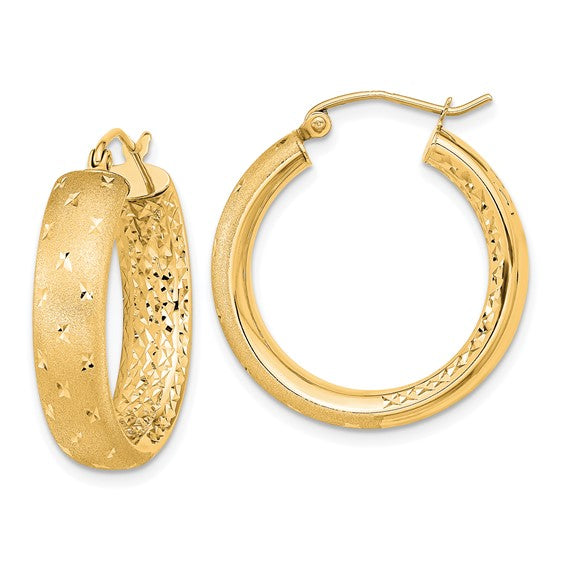 Starburst Satin Hoops