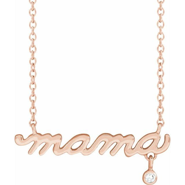 Mama Diamond Necklace