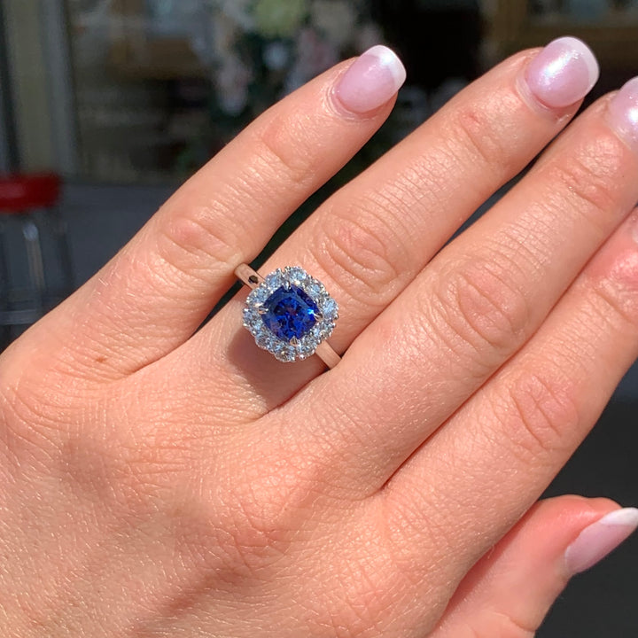 Sapphire Diamond Ring