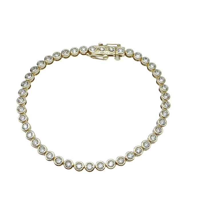 Bezel Tennis Bracelet