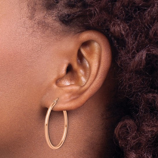 Rose Gold Hoop Earrings