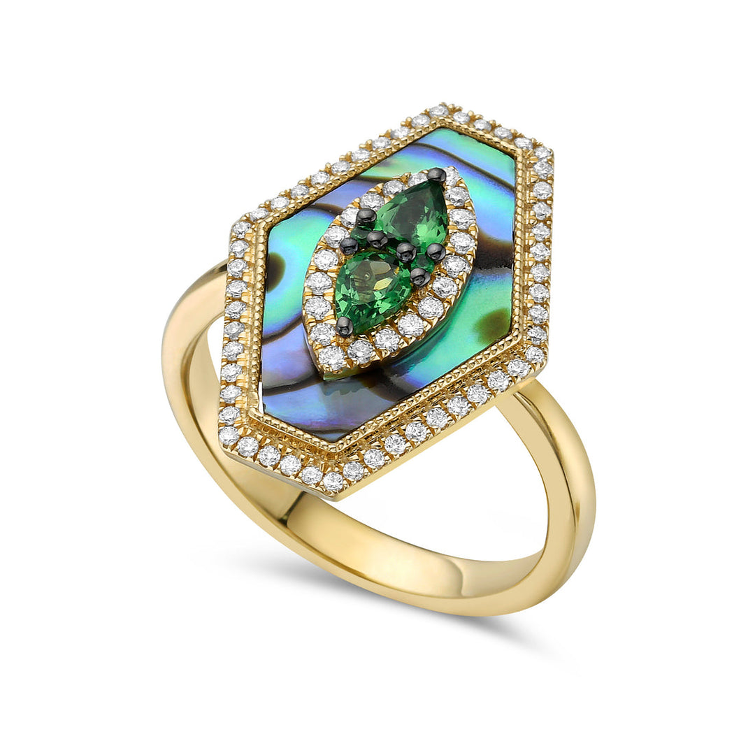 Green Garnet Ring