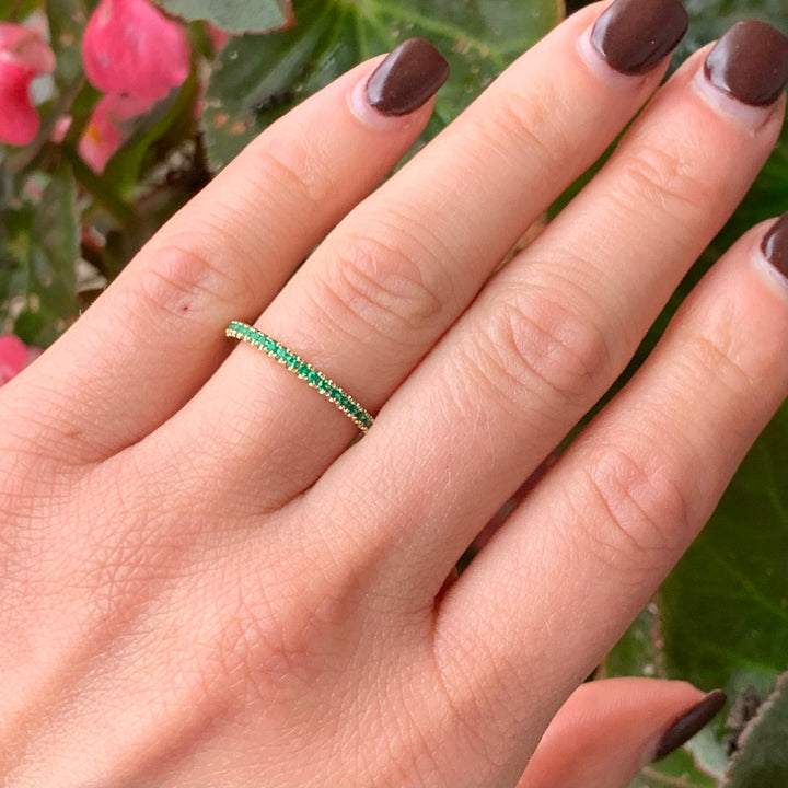 Emerald Eternity Band