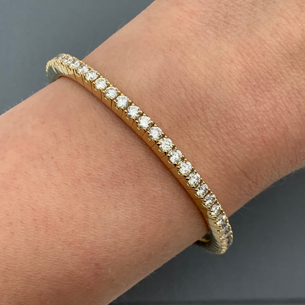 5.54ct Diamond Stretch Bracelet