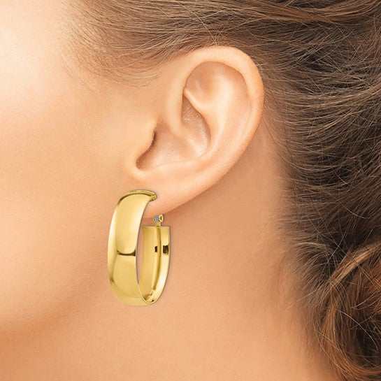 Oval Hoop Earrings