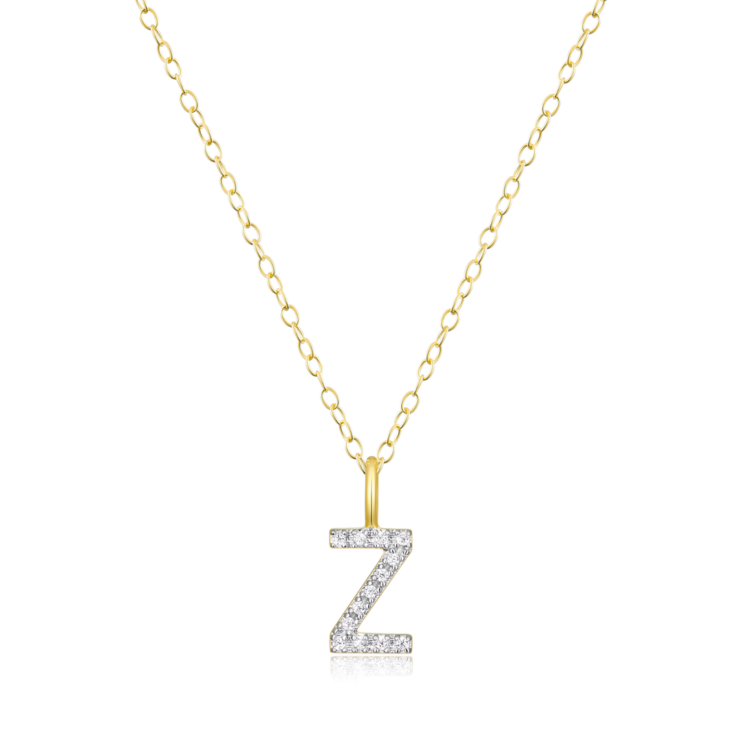 Initial Diamond Necklace