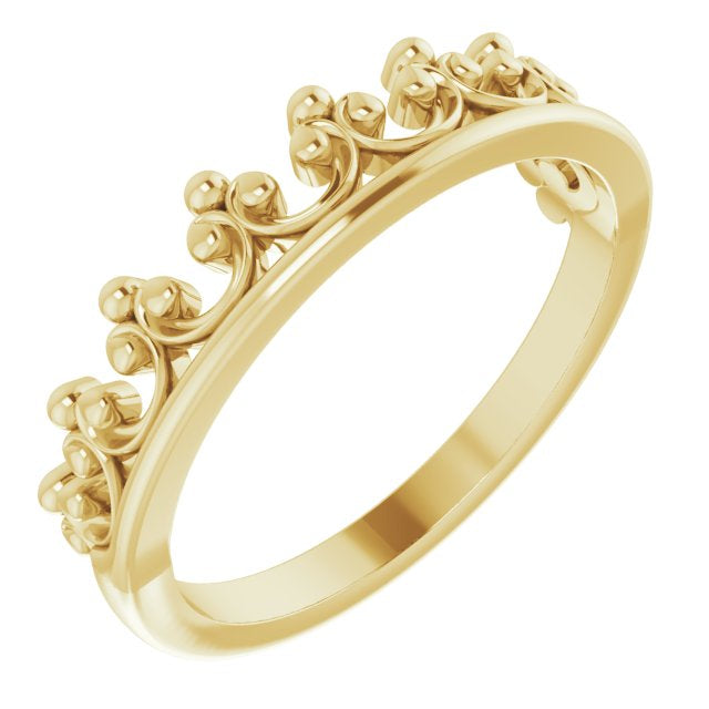 Gold Crown Ring