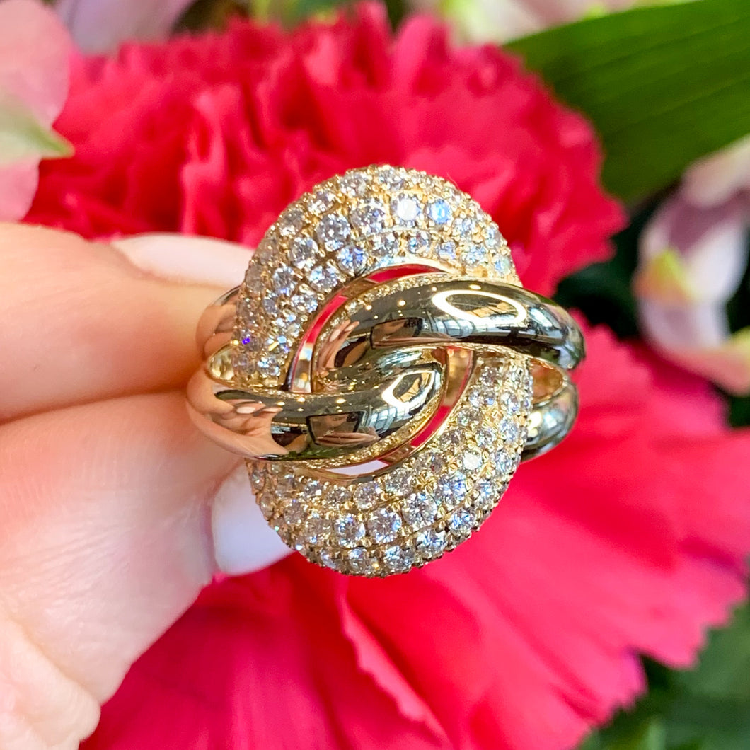 Pave Puff Ring