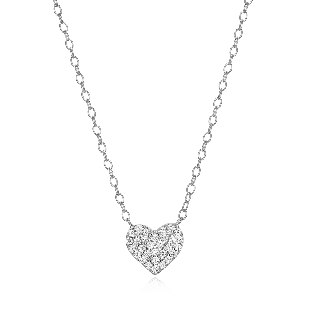 Pave Diamond Heart