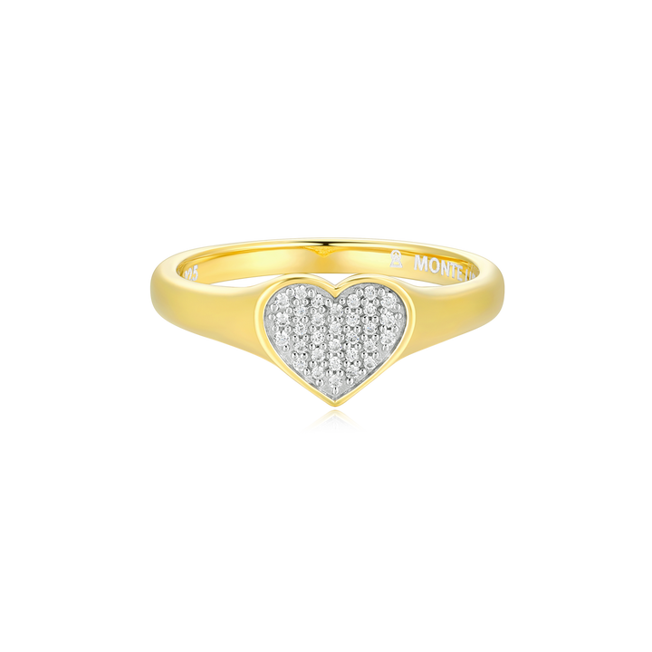 Pave Heart Ring