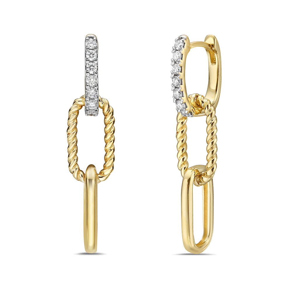 Diamond Link Earrings