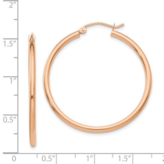 Rose Gold Hoop Earrings