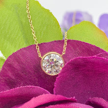 Load image into Gallery viewer, Bezel Lab Diamond Pendant