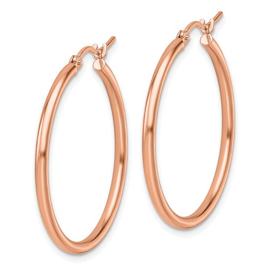 Rose Gold Hoop Earrings