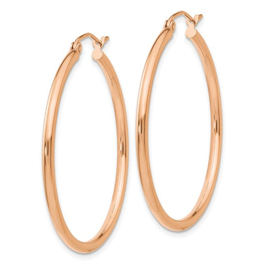 Rose Gold Hoop Earrings