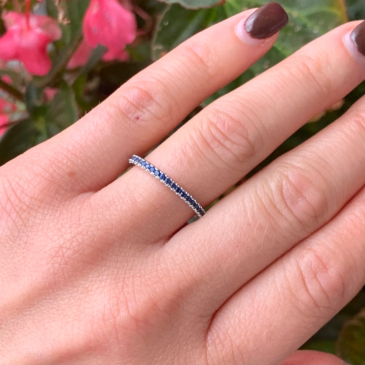 Sapphire Eternity Band