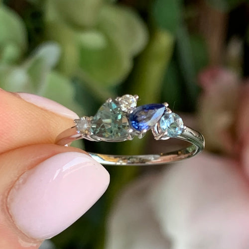 Blue Gems Ring
