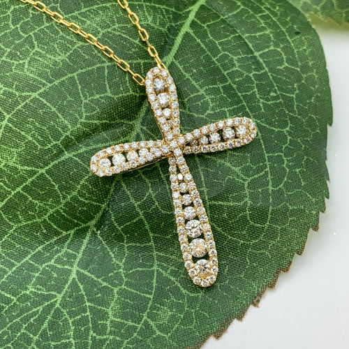 Diamond Twist Yellow Cross