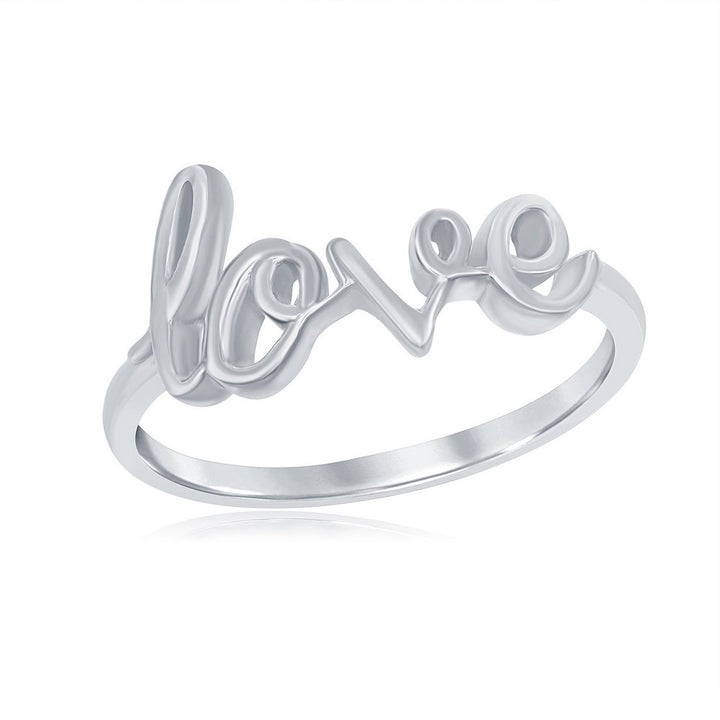 Silver Love Ring