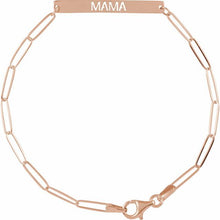 Load image into Gallery viewer, Mama Paperclip ID Bracelet