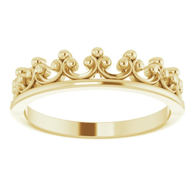 Gold Crown Ring