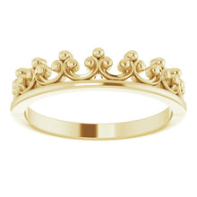 Load image into Gallery viewer, Gold Crown Ring
