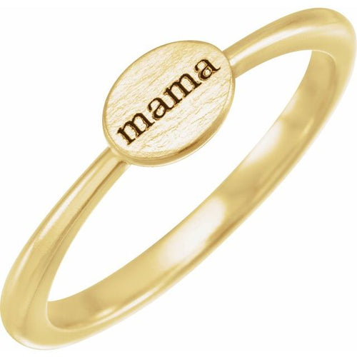 Mama Signet Ring