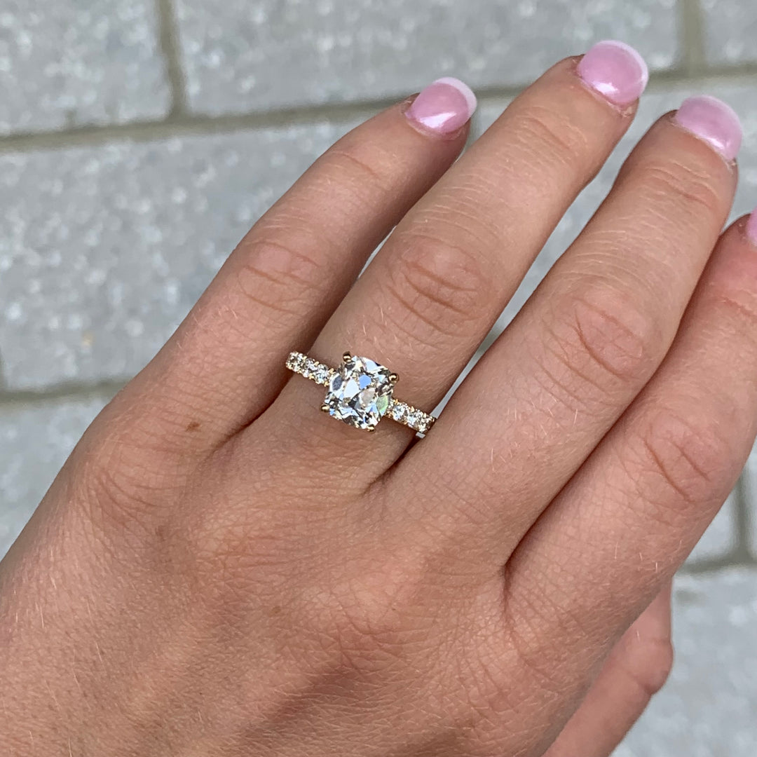 Vintage Cushion Engagement Ring