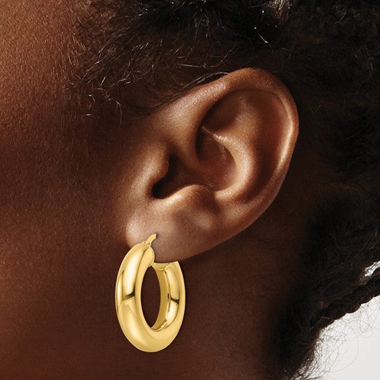 Tube Hoop Earrings