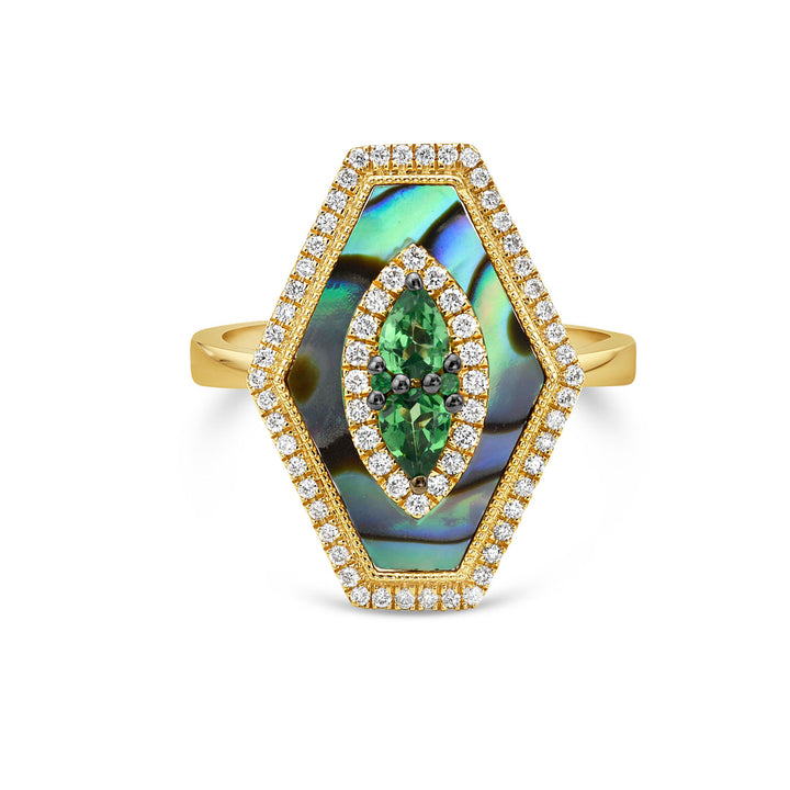 Green Garnet Ring