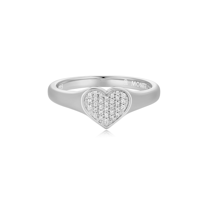 Pave Heart Ring