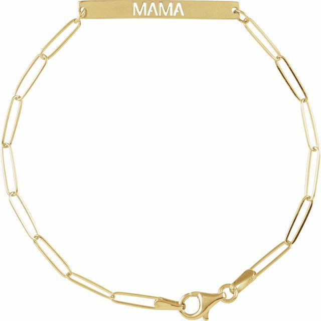 Mama Paperclip ID Bracelet