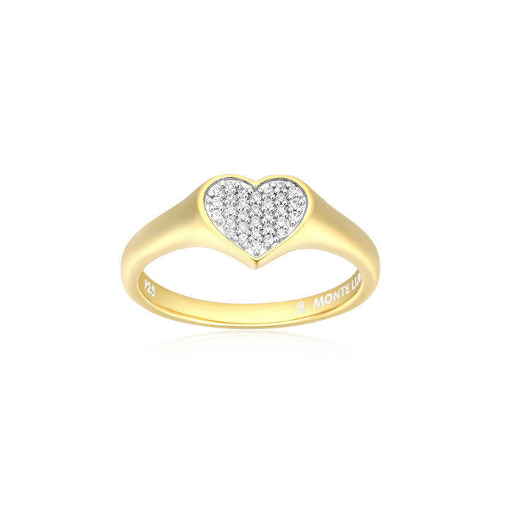 Pave Heart Ring