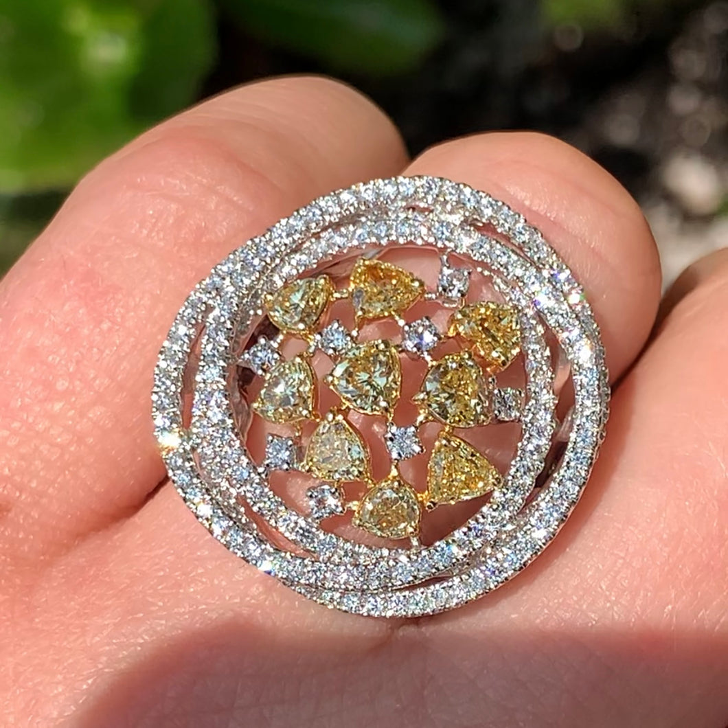 Estate Yellow Diamond Ring