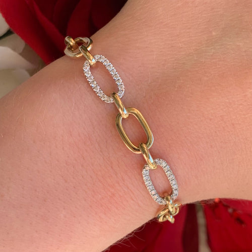 Diamond Link Adjustable Bracelet