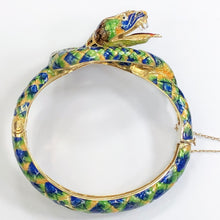 Load image into Gallery viewer, Enamel Snake Estate Bracelet